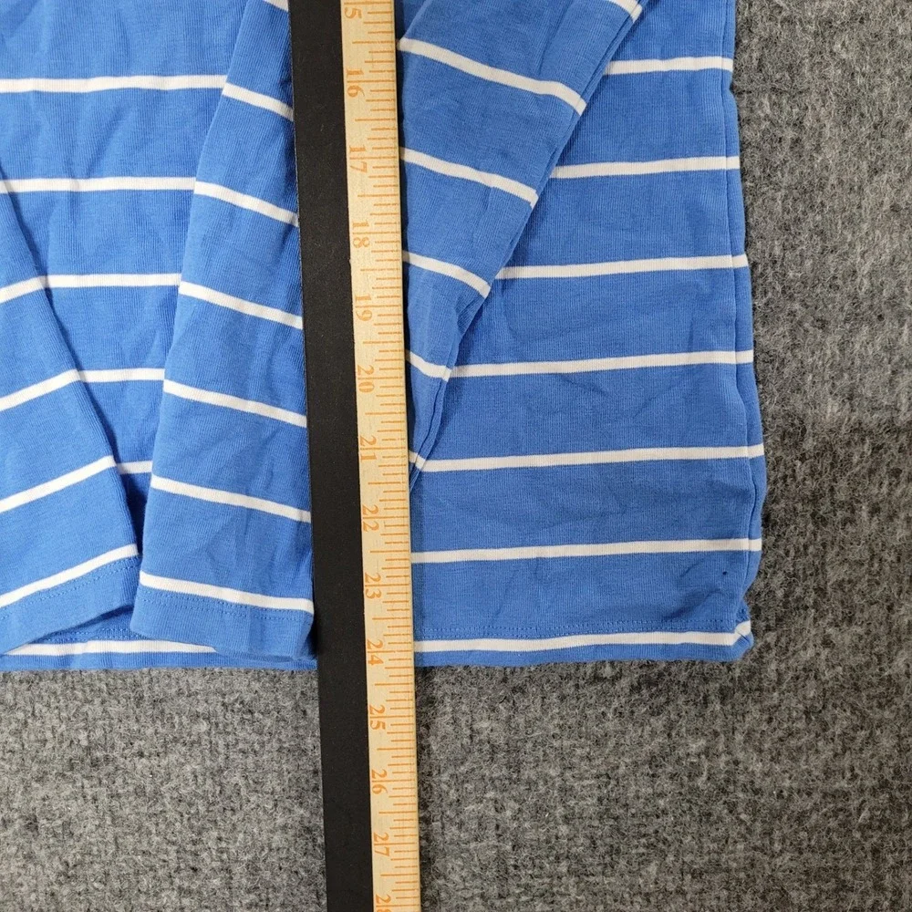 Lauren Ralph Lauren Shirt Womens Size S Blue White Striped Long Sleeve Crewneck